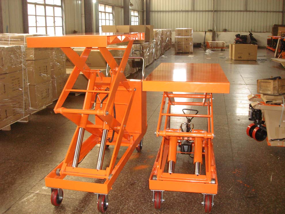TF100SD double scissor heavy duty portable lifting table